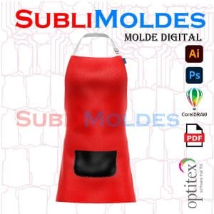 Molde Mandil Delantal BBQ