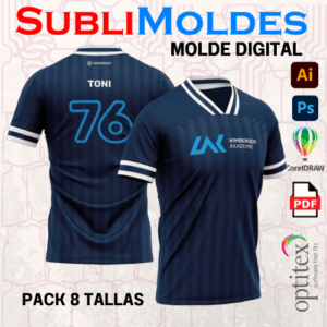 Molde Digital Camiseta Cuello RIB
