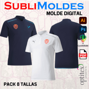 Molde Camiseta Cuello Mao