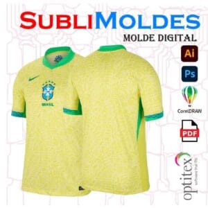 Molde Camiseta Brazil 2024