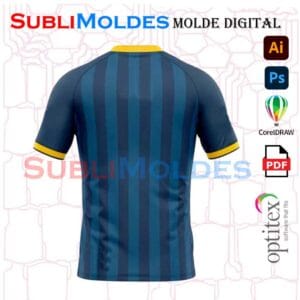 Molde Camiseta Raglan cuello C