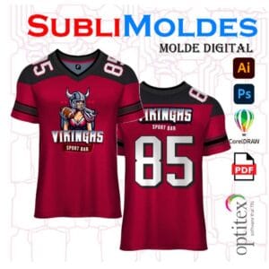 Molde Camiseta Oversize Americano Vik