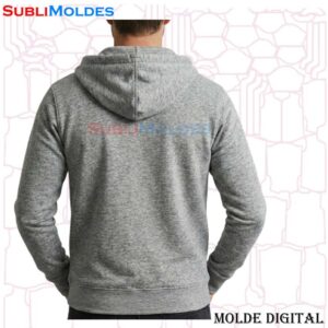 Sudadera No Holgada con Cierre y Bolsillo