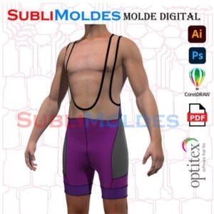 Molde Lycra Ciclismo Pierna Circular