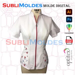 Molde Camisa Medica, Enfermera, Esteticista