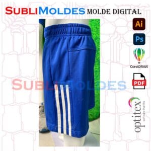 Molde Pantaloneta Addidas