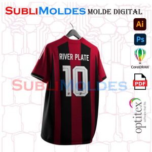 Molde Camiseta River Plate